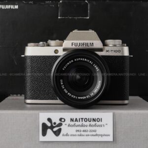 ( Used!! ) Fuji X-T100 Champagne Gold + Fuji 15-45 F3.5-5.6 OIS PZ