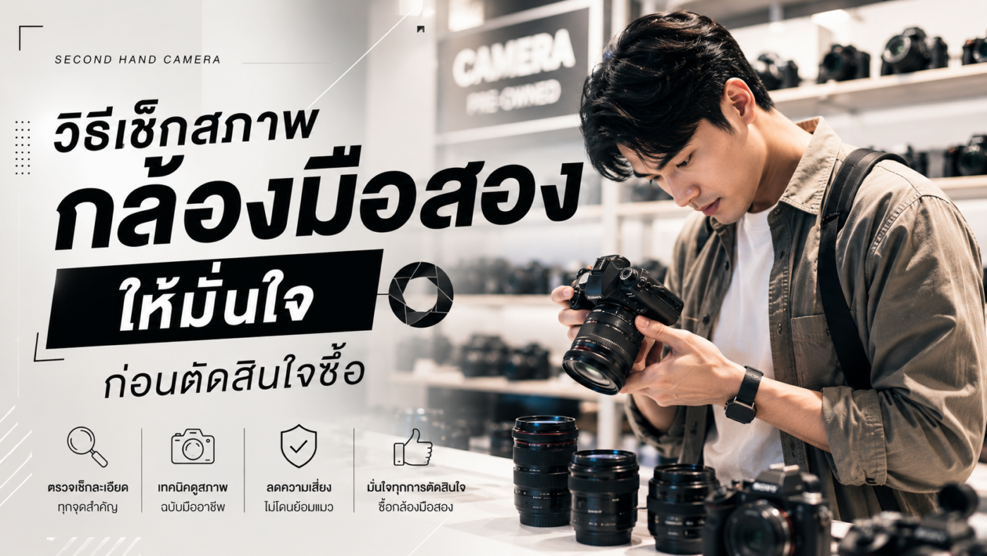 วิธีเช็กสภาพกล้องมือสอง