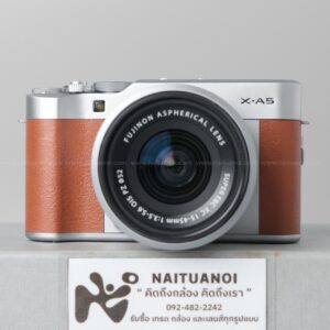 ( Used!! ) Fuji XA5 Brown + Fuji XC 15-45 F3.5-5.6 OIS PZ Silver